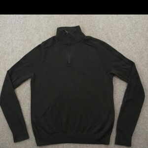 Bananan Republic Men's Black Half-Zip Sweater